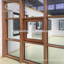 O frame quente da madeira contínua da venda e a janela da inclinação e do Turn do alumínio vêm com vitrificação dobro e ferragem de Roto